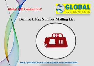 Denmark Fax Number Mailing List