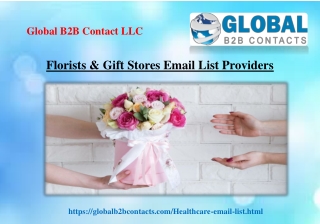 Florists & Gift Stores Email List Providers