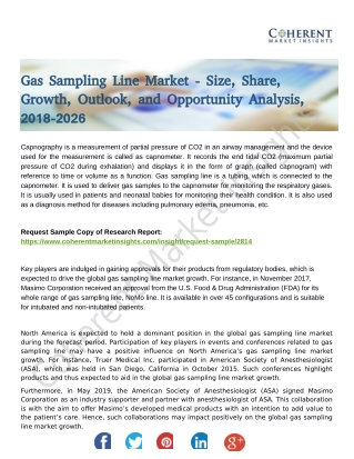 Gas Sampling Line Market Upcoming Trends, Demand and Analysis Till 2026