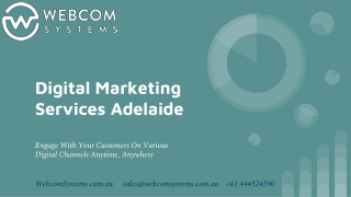 Digital Marketing Services Adelaide