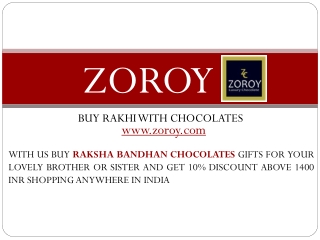 Buy Online Rakhi Chocolate Gift Hampers at Zoroy