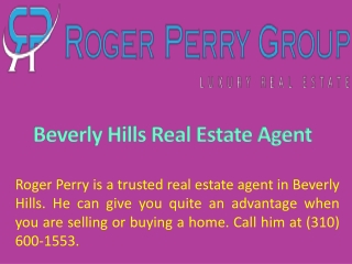 Beverly Hills Real Estate Agent