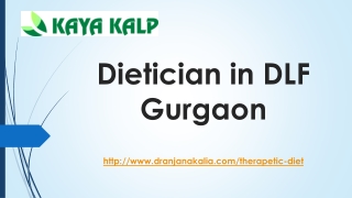 Dietician in DLF Gurgaon-Dr Anjana Kalia