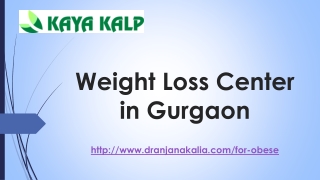 Weight Loss Center in Gurgaon-Dr Anjana Kalia