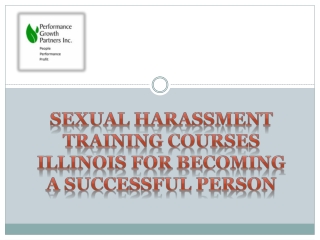 Sexual harassment training courses Illinois