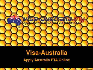 Apply Now Australian ETA Malaysia