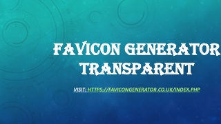 Favicon generator transparent