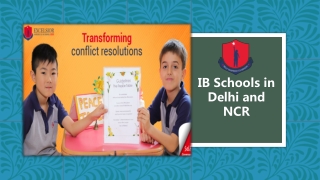 IB School in Delhi and NCR