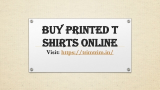 Buy printed t shirts online