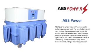 Servo Voltage Stabilizer Manufacture in Ambala | Static Stabilizer