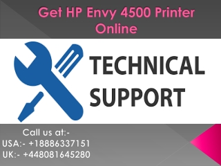 Fix HP Envy 4500 Printer Offline Error