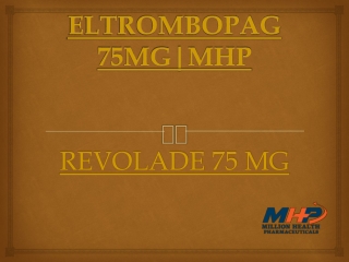 Revolade 75mg tablets | Eltrombopag | MHP