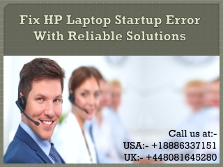 Steps to fix HP laptop startup error