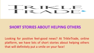 Short Stories about Helping Others