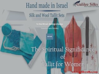 The Spiritual Significance of Tallit for Women