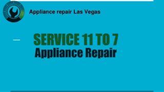 Choose the best appliance repair service