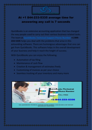 At 1 844-233-5335 average time for answering any call is 7 seconds