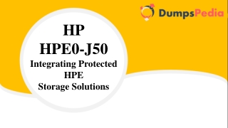 HPE0-J50 Exam Questions
