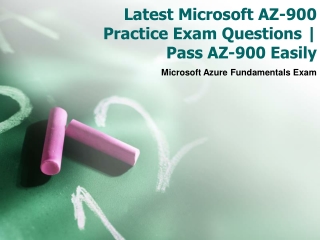 Microsoft AZ-900 Dumps - Here's What Microsoft Certified Say About It