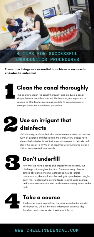 4 Tips for Successful Endodontics Procedures - Elite Dental Care Tracy
