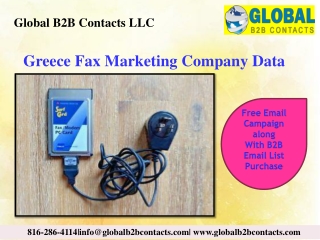 Greece Fax Marketing Company Data