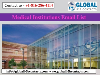 Medical Institutions Email List