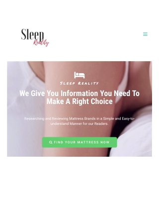 Sleep Reality - Researching and Reviewing Mattress Brands
