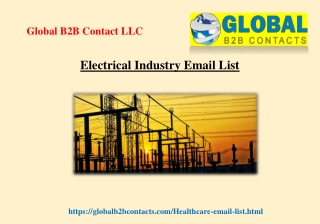 Electrical Industry Email List