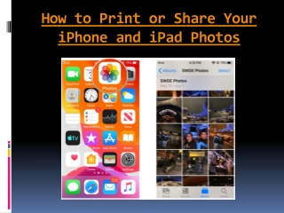 How to Print or Share Your iPhone and iPad Photos