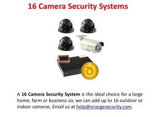 16 Camera Security Systems