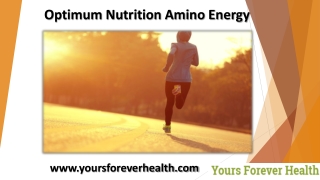 Optimum nutrition amino energy