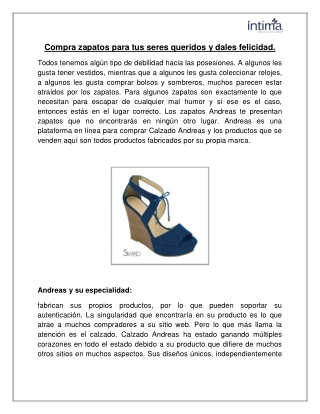 Compra zapatos para tus seres queridos y dales felicidad.