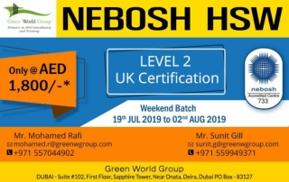 Nebosh HSW Course In Dubai.