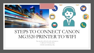 Steps to connect canon mg3520 printer to wifi