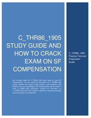 C_THR86_1905 STUDY GUIDE AND HOW TO CRACK EXAM ON SF COMPENSATION