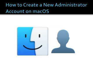 How to Create a New Administrator Account on macOS