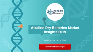 Alkaline Dry Batteries Market Insights 2019