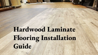 Hardwood Laminate Flooring Installation Guide