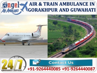 Avail Top Listed Life Support ICU Care Air and Train Ambulance in Gorakhpur by Angel