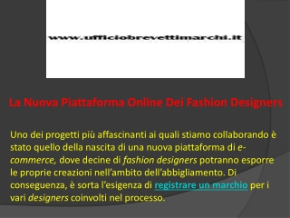 La Nuova Piattaforma Online Dei Fashion Designers