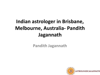 Indian astrologer in Brisbane, Melbourne, Australia-pandith Jagannath
