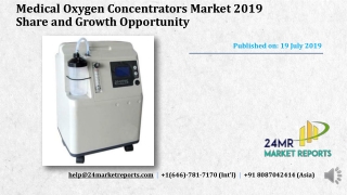 Medical Oxygen Concentrators Market 2019 Share and Growth Opportunity