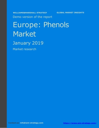 WMStrategy Demo Europe Phenols Market January 2019