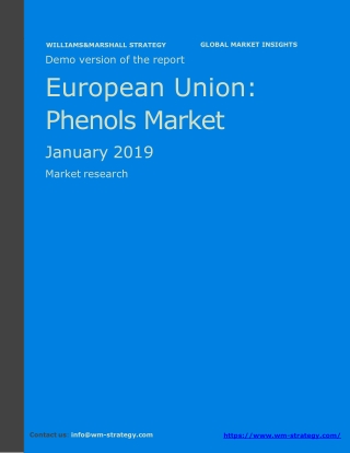 WMStrategy Demo European Union Phenols Market January 2019