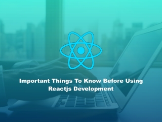 Important Things To Know Before Using Reactjs Development