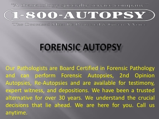 Forensic Autopsy