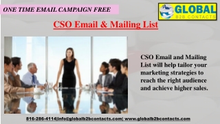 CSO Email & Mailing List