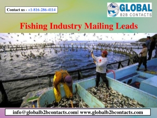 Fishing Industry Mailing Leads