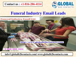 Funeral Industry Email Leads