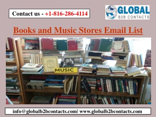 Books and Music Stores Email List